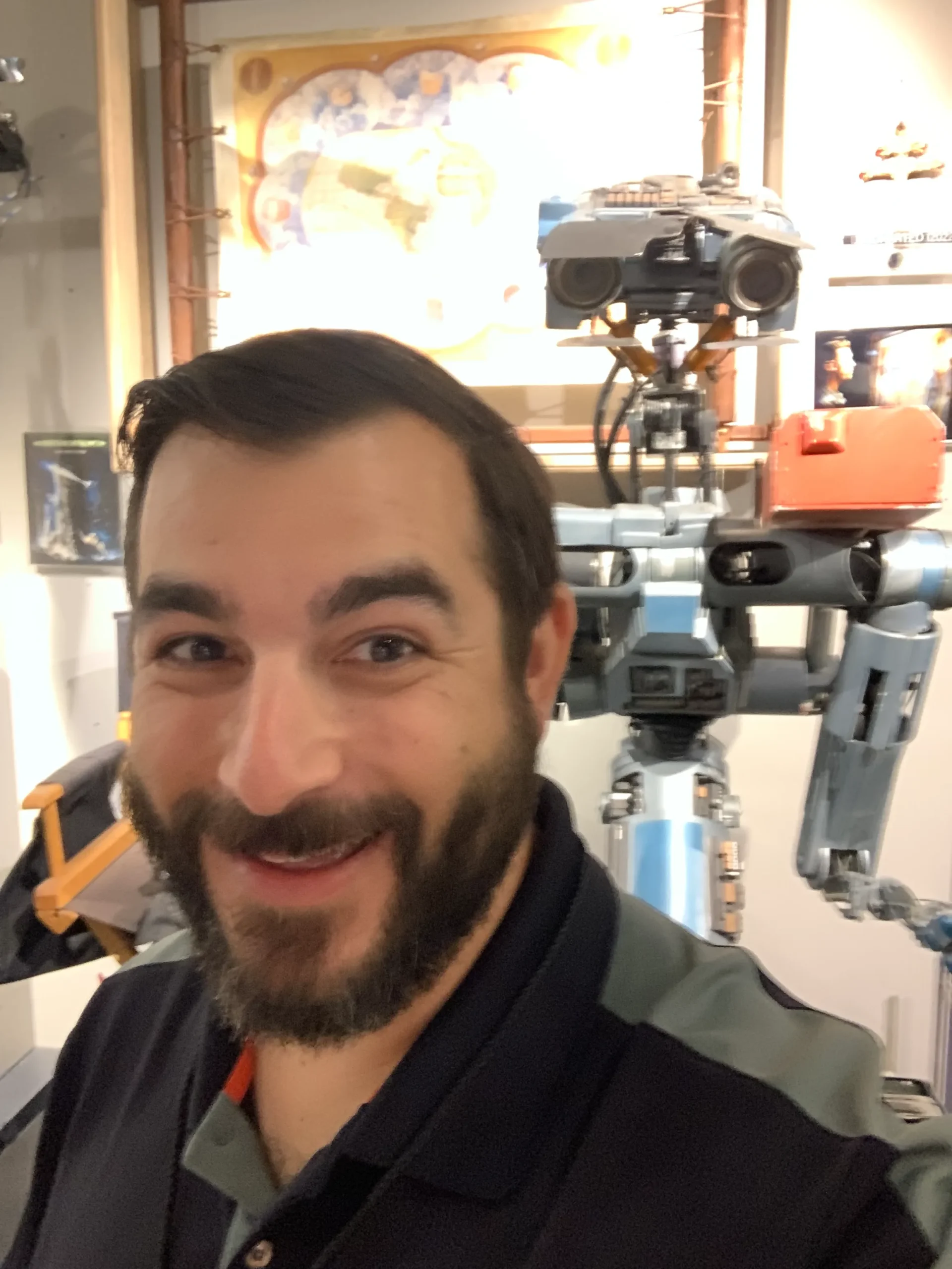Daniel with Johnny 5